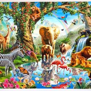 Paint with Diamonds Kit Jungle Lake by Adrian Chesterman 60cm x 45cm